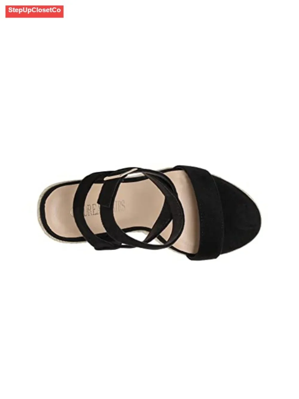 Espadrille Platform Wedge Sandals with Ankle Strap and Buckle